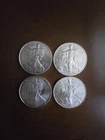 2 2014, 1 2009, 1 2010 American Silver Eagles 1 OZ, .999 FINE