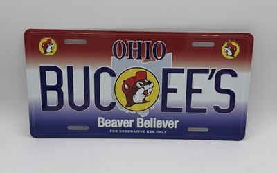 Buc-ees Ohio Collectible Booster License Plate