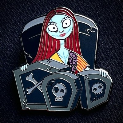 2024 DLR Disney Nightmare Before Christmas Sally Pin Trading Tombstones 