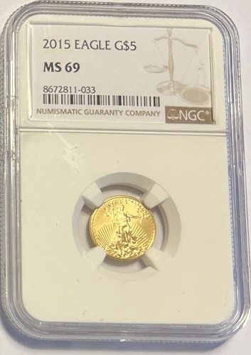 2015 1/10 Oz Gold American Eagle NGC MS69