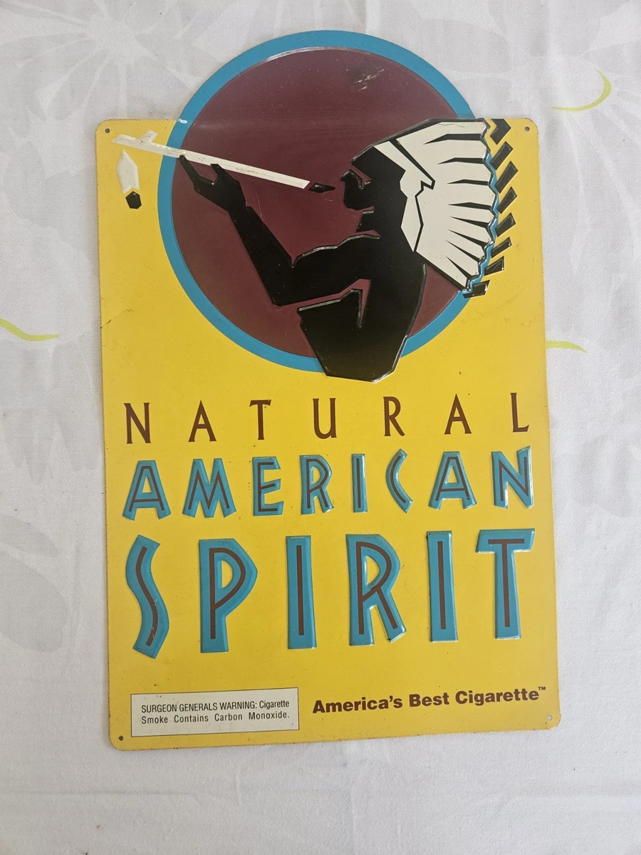 American Spirit Cigarette Sign Collectible Tobacco Signs for sale