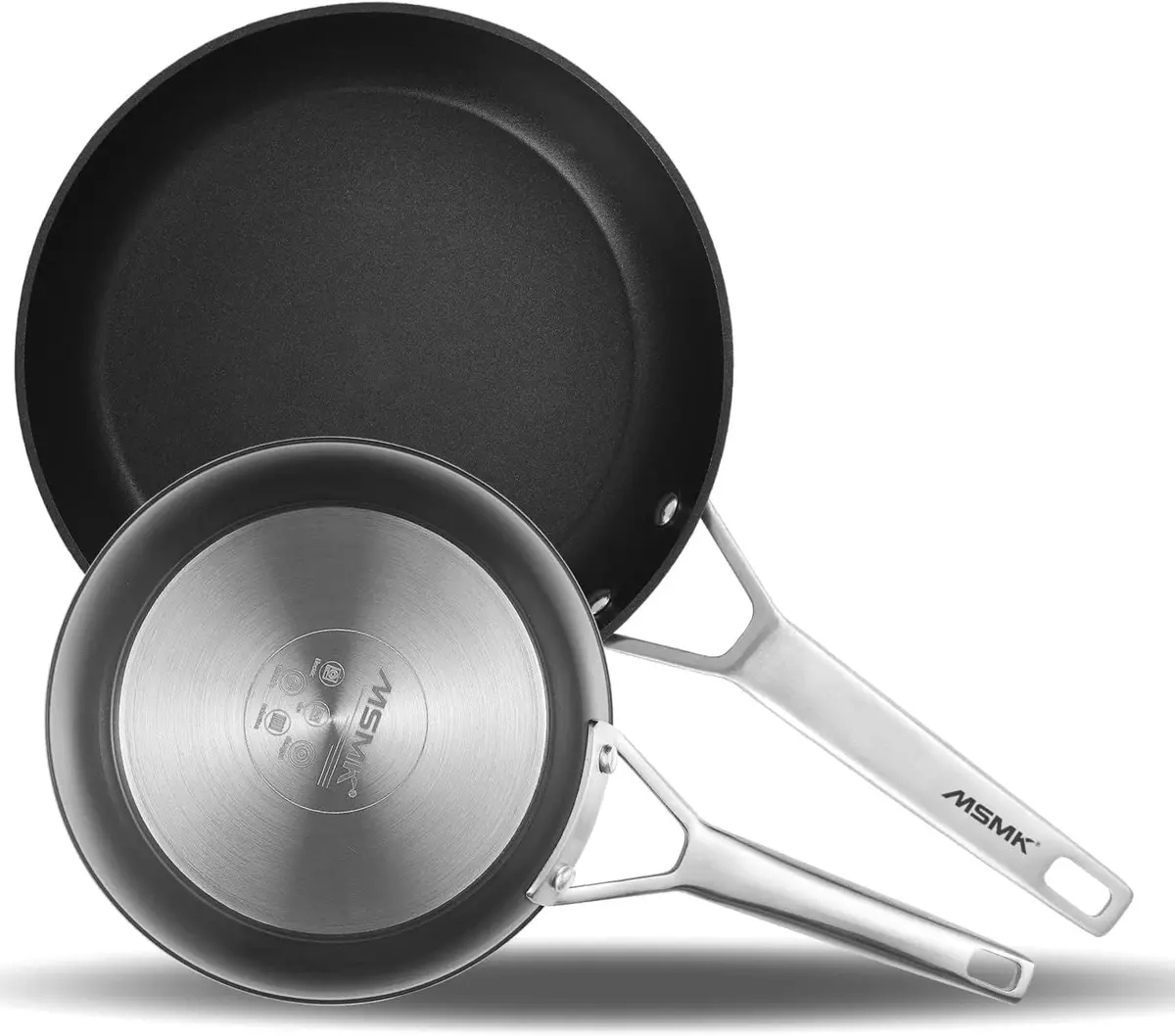 MSMK Frying Pans Nonstick 10, 12 Inch, Carbonize also 10+ 12