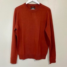 Nordstrom Tech-Smart Crewneck Merino Wool Coolmax Blend Burgundy Men's Size L