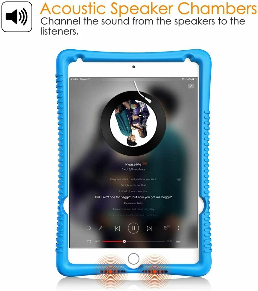 Silicone Case for iPad Mini 5th Gen 2019 /iPad Mini 4 7.9'' Kids Friendly Cover  - Image 4 of 4