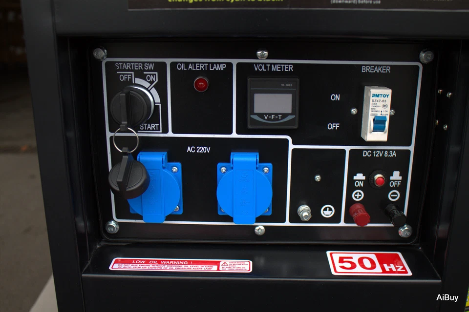 Diesel Stromgenerator 8,0 kW Max. Leistung 220V Generator Aggregat - Bild 4 von 4