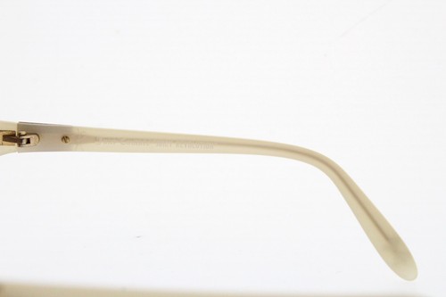 Juicy Couture Francis B/S 0W90 8O Size 62 14 130 mm Cream White Butterfly Italy - Picture 6 of 10
