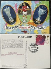 Paok Salonika v Arsenal 16th September 1997 First Day ‘Cover’/Postcard