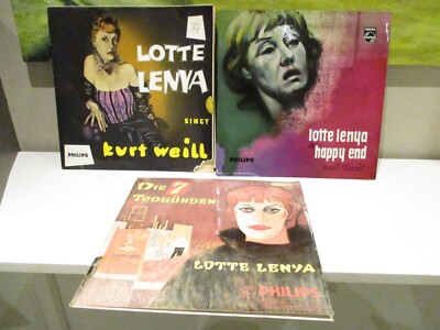 Lotte Lenya 3 LP Vinyl LP Schallplatte Stage+Screen  VGbisVG+ LotteP1