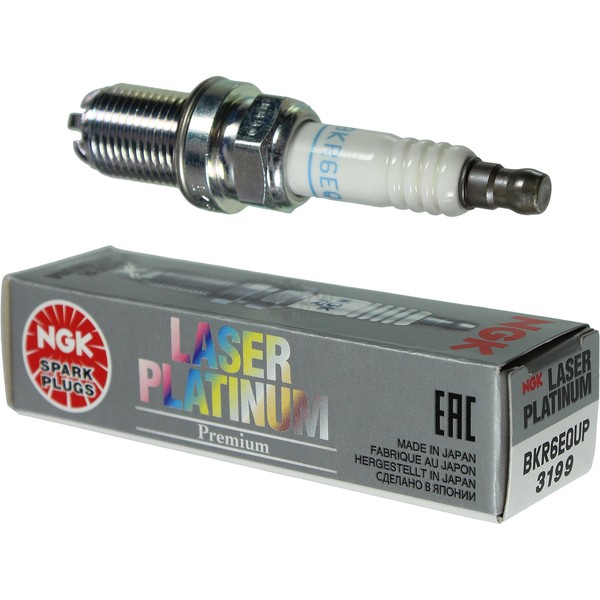 NGK Laser Platinum Premium ZüNdkerze 3199 Typ BKR6EQUP ZüNd Kerze-image