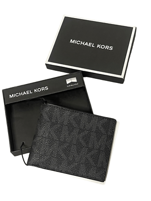 New in Box Michael Kors Black Slim Bifold Wallet | eBay