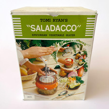 Tomi Ryan's Saladacco Epicurean Vegetable Slicer - White - Very Good!