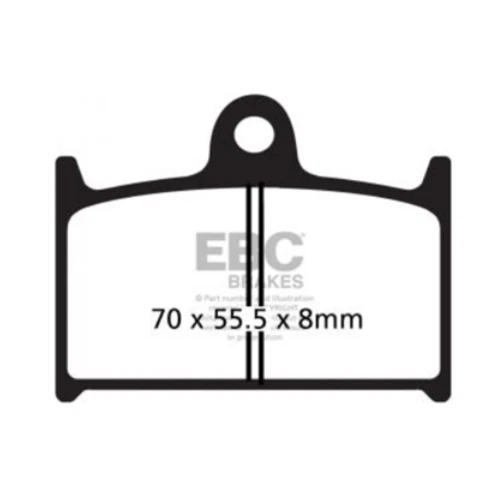 EBC Front Brake Pads For Suzuki GSF1200 Bandit 1997 to 2000 - Image 4 of 4