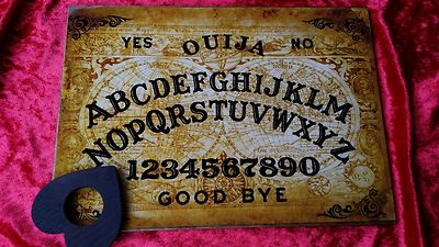 Holz Ouija Brettspiel Planchette mit Anleitung 