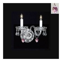 Rosdorf Park Bowerville Venetian Style Crystal 2-light Chrome Candle Sconce on sale Rosdorf Park Bowerville Venetian Style Crystal 2-light Chrome Candle Sconce on sale