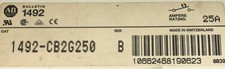 ALLEN BRADLEY 1492 CB2G250 2 Pole 25 AMP Din Rail Mount Circuit Breaker