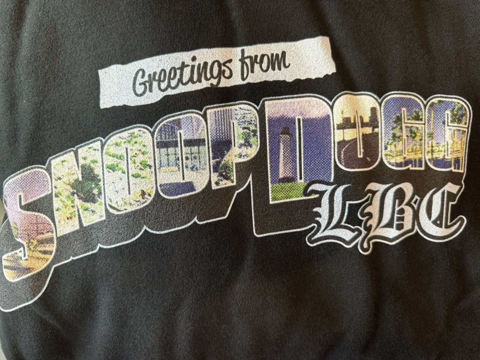 FILA Death Row Records Saluti da Snoop Dogg LBC Felpa con cappuccio VIP Englewood Grande