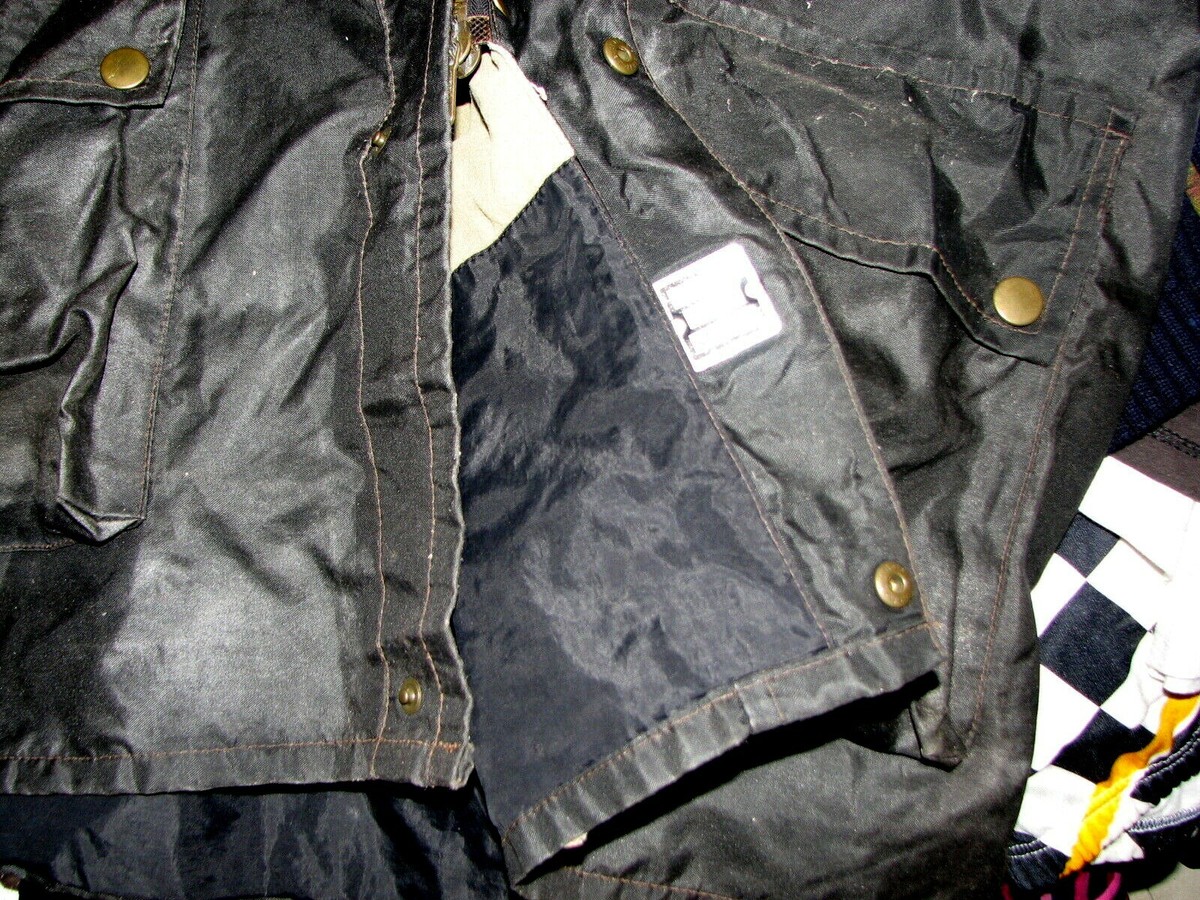 Vintage Black Prince BELSTAFF padded jacket impermeabile '90s GBR