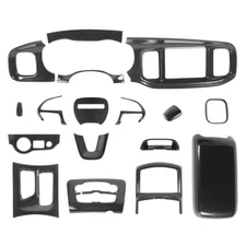 17pcs Carbon Fiber Full Set Interior Decoration Trim Kit For Dodge Charger 2015+