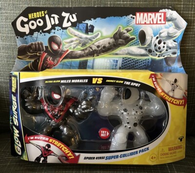Heroes of Goo Jit Zu Marvel Glow Surge Spider-Verse Super Collider Pack New Toy