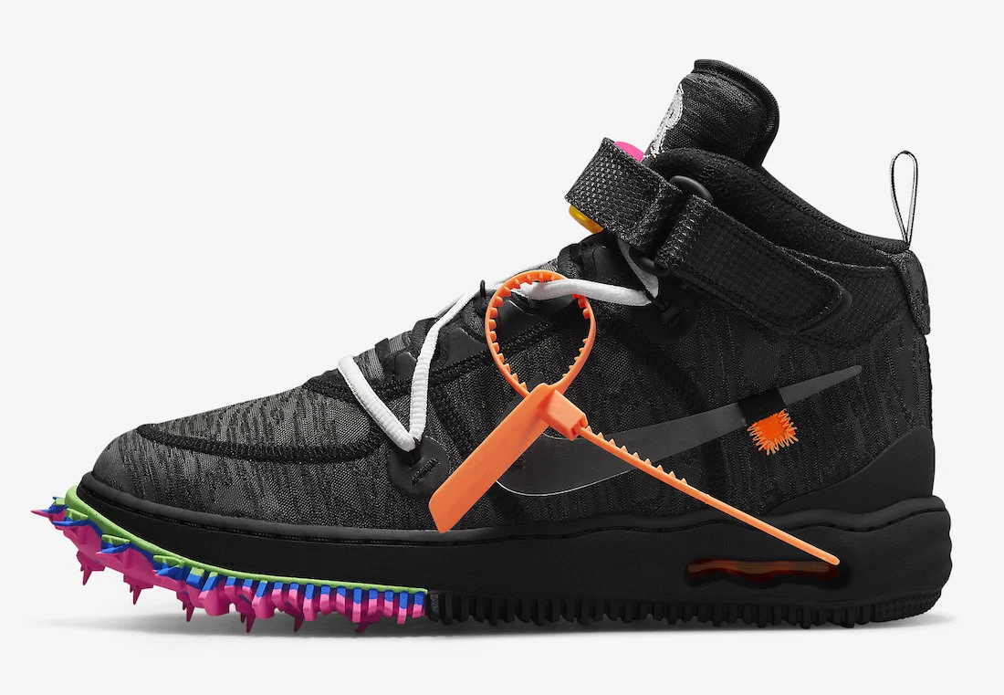 herhaling Raak verstrikt Immoraliteit Nike Air Force 1 Mid Off-White Black Pink Black DO6290-001 Mens New | eBay