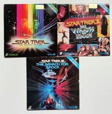 Star Trek LaserDisc Lot   Movies 1 2 3   Motion Picture, Wrath of Khan, Spock