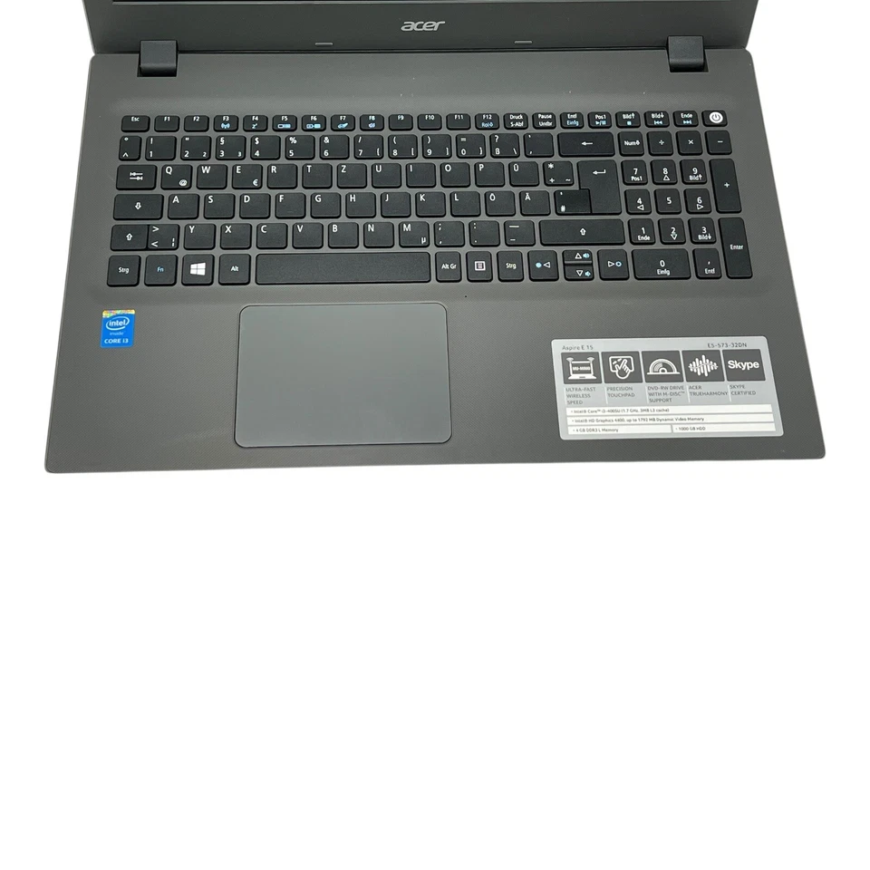 Acer Aspire E5-573 Laptop | 15,6" | 4GB RAM | 1TB HDD | Intel Core i3-4005U - Bild 4 von 4