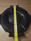 Two Vintage Art Deco Black Glass Six Sided Plate with Handles Estate JJ #97 — photo 2