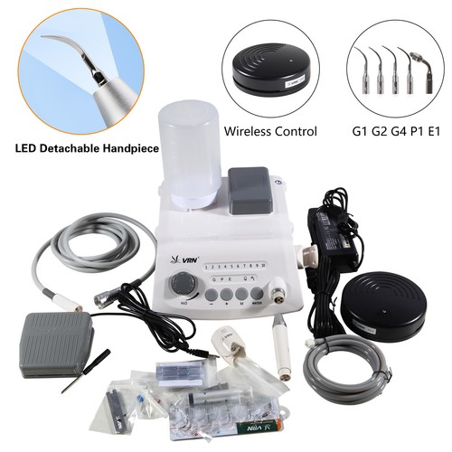 SKYSEA EMS Style Dent Ultrasuoni LED Scaler Manipolo Staccabile A8 - Foto 8 di 24