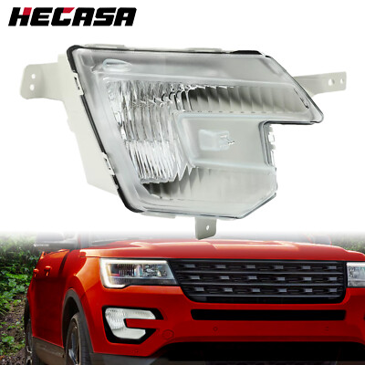 HECASA Halogen Fog Light Lamp Passenger Right Side For Ford Explorer 2016-2017