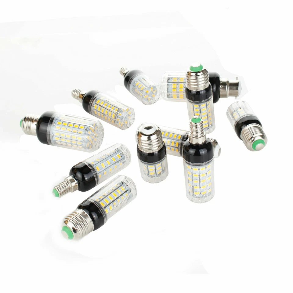 E27 E14 B22 LED Maïs Lampe Ampoules 5730 SMD 9W 12W 15W 20W 25W 30W 35W Blanc - Photo 2/4