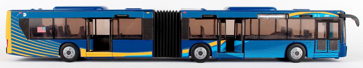 MTA Model Bus New York City Articulated Bus New Paint Scheme