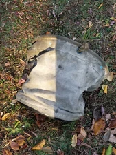 BELL SYSTEMS  TELEPHONE LINESMAN'S ELECTRICIAN'S SAFETY TOOL  CANVAS BUCKET