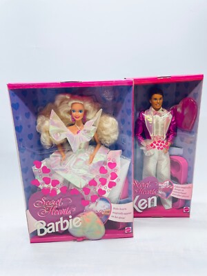 Barbie 1992 Secret Hearts Barbie et  Ken  NRFB