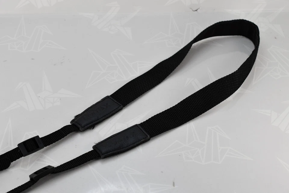 🌸[Casi COMO NUEVO] Correa para el cuello de cámara genuina Contax negra de nailon 0,98 pulgadas (2,5 cm) Japón Foto 2 de 4