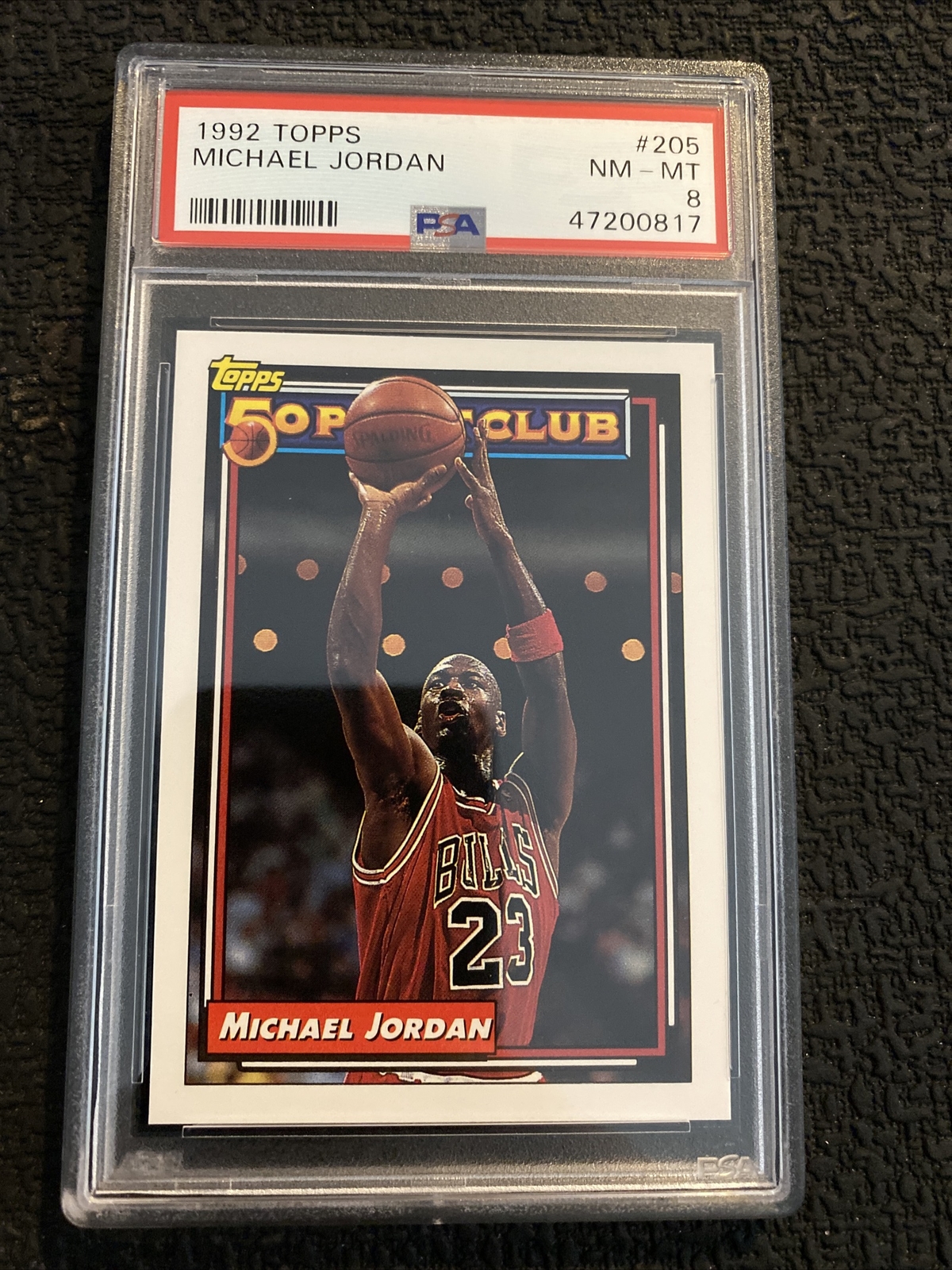 Michael Jordan PSA 8 Topps Collector 1992 Vintage Basketball Card Chicago Bulls view 6