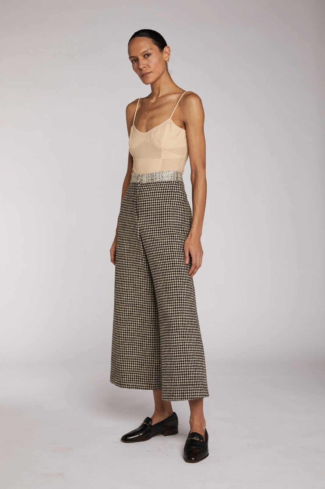 Chanel — Chanel Houndstooth Trousers Autumn Winter 2015 Runway collection