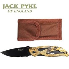Klappbares Taschenmesser mit Clip Camogriff inkl. Tasche JACK PYKE; Pocket Knife