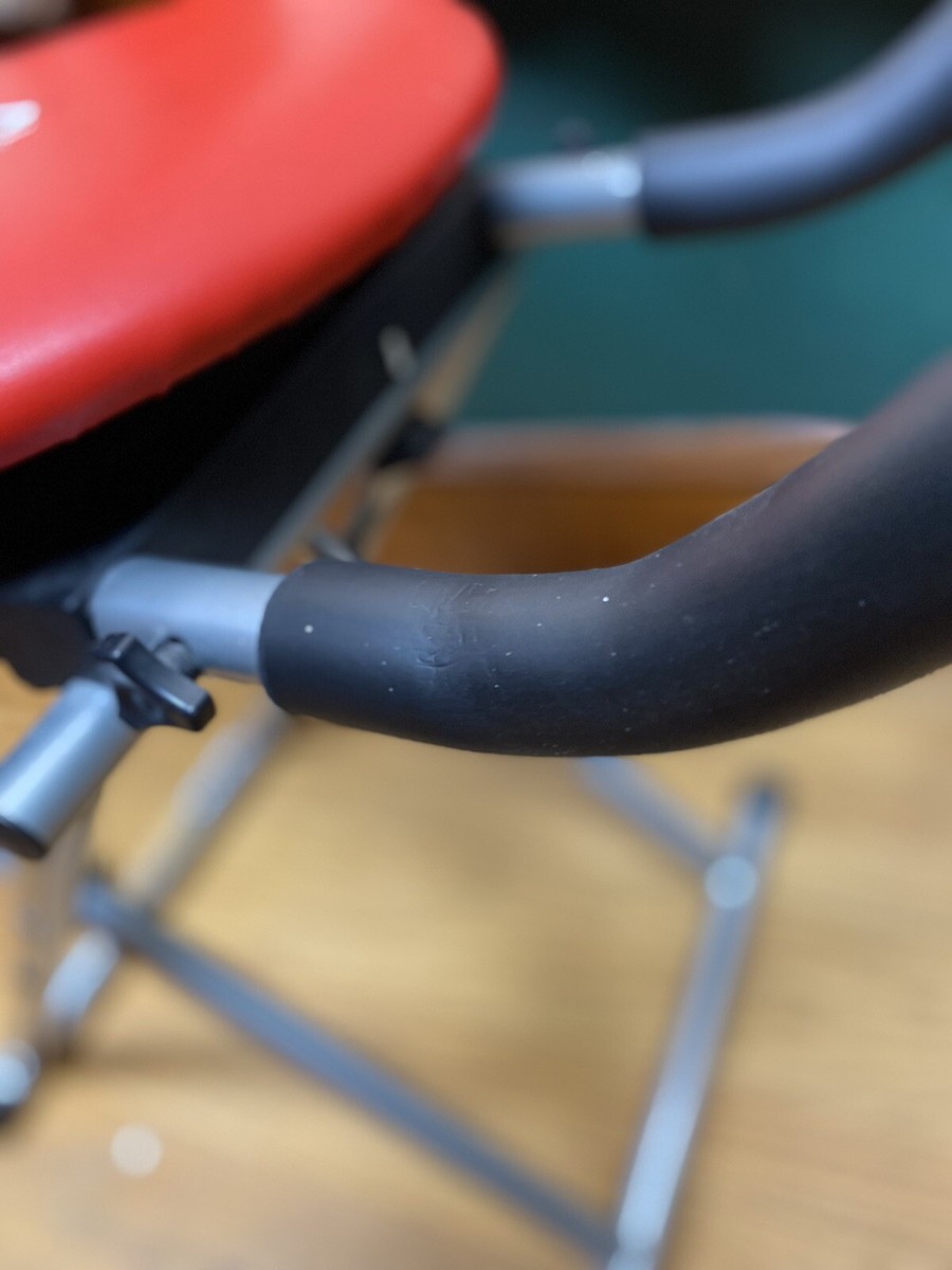 Red XL Fitness Abdominal Exercise Chair Core Resistance Rotation