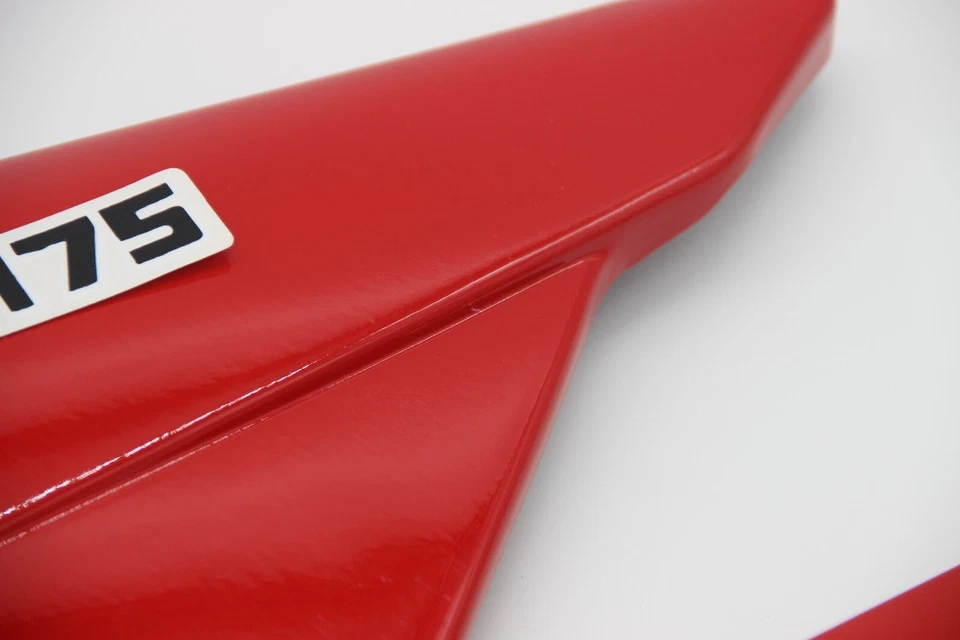 Juego de cubiertas laterales para moto Yamaha DT175MX 1979 a 1993 - rojo Foto 3 de 4