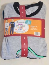 Member's Mark Boy's Long Sleeve  Pant 4-Piece Favorite Fleece Pajama Set Size 8