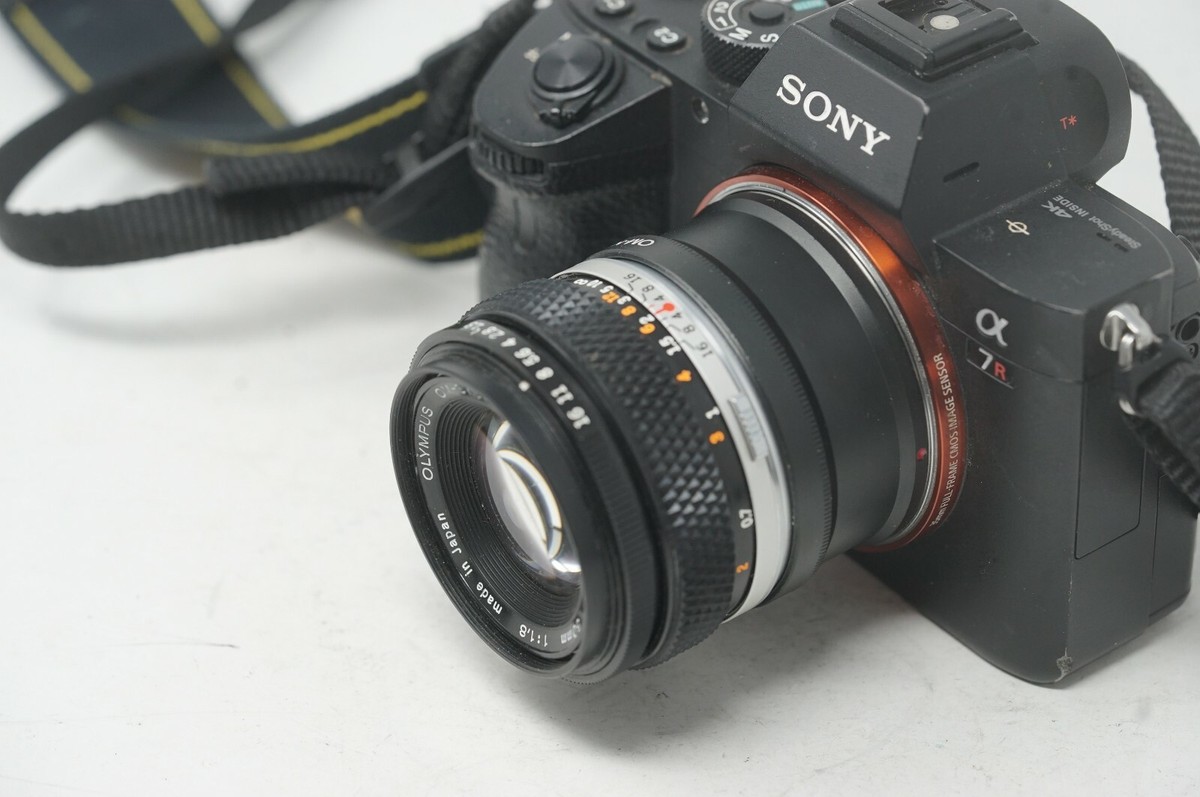 SONY E MOUNT ADAPTED 50MM F1.8 OLYMPUS ZUIKO PRIME LENS ALL