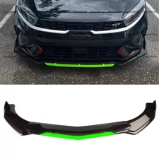 For Kia Optima Universal Front Bumper Lip Spoiler Splitter Gloss Black Green