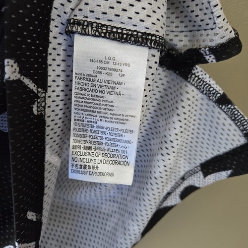 Jordan Kids 23 AOP Black And White Sleeveless Basketball Jersey Size Large - Picture 8 of 11