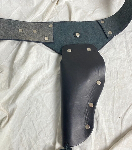Western Cowboy Leather Gun Holster Belt Double Sided K104 - Picture 9 of 10