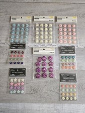 Sticker Lot Flowers Scrapbooking 3D Stickers Floral Gemstone Spring Jolee's 119