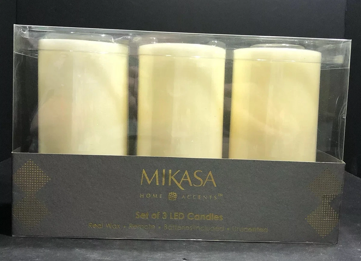 Mikasa home accents led candles deals