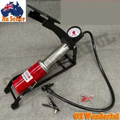 High Pressure Foot Pump Bicycle Ball Motorbike Car Type Inflater Tire Air Pump