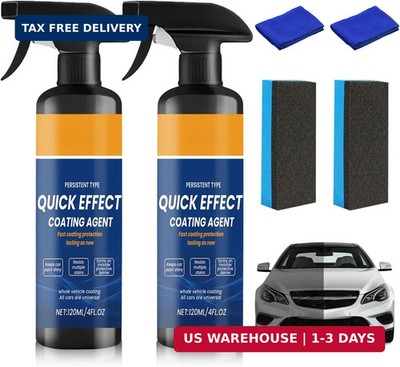 2PCS Advanced Car Quick-Acting Coating Agent Spray, Car CoatingSpray, Car