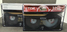 2 X TDK 8MM HS 90 Camcorder Video Tape 8mm bundle x2 both used