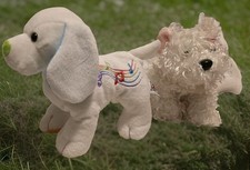 Webkinz Dog Puppy Lot of 2 Retired Ganz Plush Harmony Yorkshire Terrier